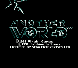 Another World - Mega Drive