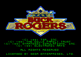Buck Rogers - Countdown To Doomsday - Mega Drive