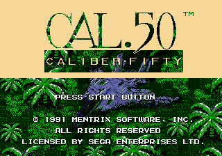 Caliber.50 - Mega Drive