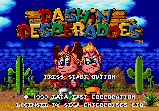 Dashin' Desperadoes - Mega Drive