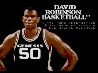 David Robinson Basketball - Mega Drive