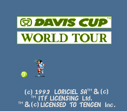 Davis Cup World Tour - Mega Drive