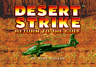 Desert Strike - Return To The Gulf - Mega Drive