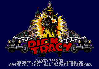 Dick Tracy - Mega Drive