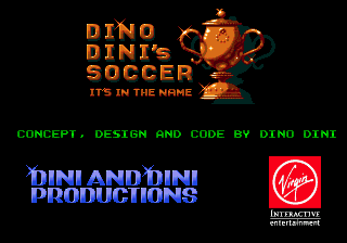 Dino Dini's Soccer - Mega Drive