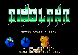 Dino Land - Mega Drive
