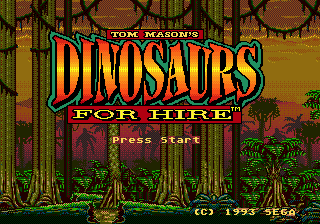 Dinosaurs For Hire - Mega Drive