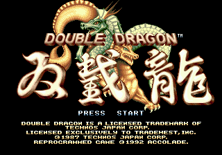 Double Dragon - Mega Drive