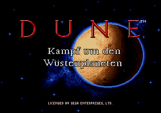 Dune 2 - Battle For Arrakis - Mega Drive