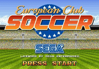 European Club Soccer - Mega Drive