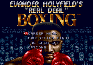 Evander Holyfield Boxing - Mega Drive