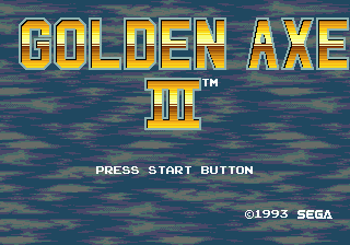 Golden Axe 3 - Mega Drive