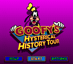 Goofy's Hysterical History Tour - Mega Drive