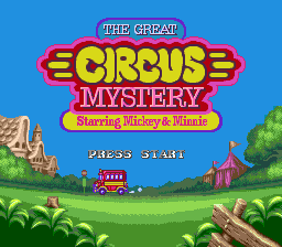 Great Circus Mystery Starring Mickey And Minnie, The - Mega Drive
