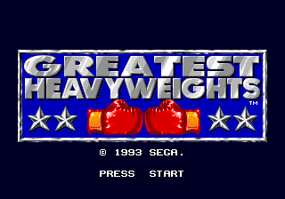 Greatest Heavyweights - Mega Drive