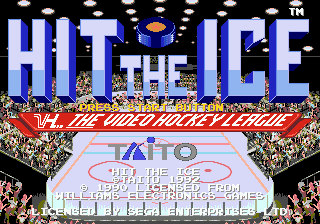Hit the Ice - The Video Hockey League - Mega Drive