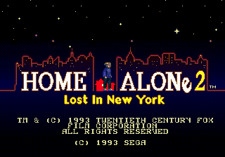 Home Alone 2 - Lost In New York - Mega Drive