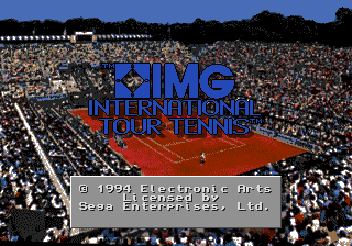 Img International Tour Tennis - Mega Drive