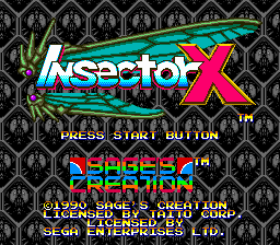 Insector X - Mega Drive