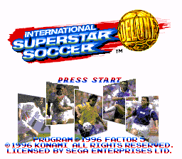 International Superstar Soccer Deluxe - Mega Drive