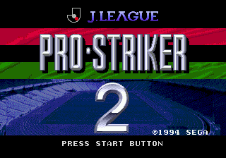 J. League Pro Striker 2 - Mega Drive