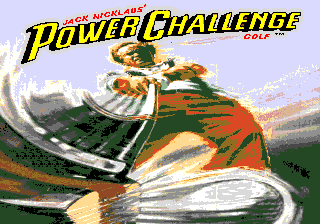Jack Nicklaus' Power Challenge Golf - Mega Drive