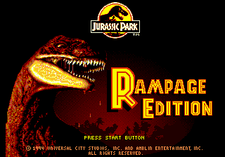 Jurassic Park - Rampage Edition - Mega Drive