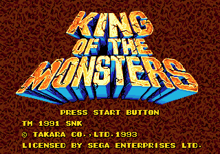 King Of The Monsters - Mega Drive