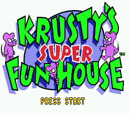 Krusty's Super Fun House - Mega Drive
