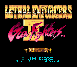 Lethal Enforcers II - Gun Fighters - Mega Drive