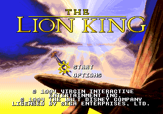 Lion King, The - Mega Drive