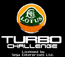 Lotus Turbo Challenge - Mega Drive