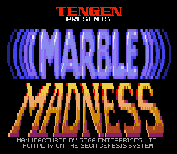 Marble Madness - Mega Drive
