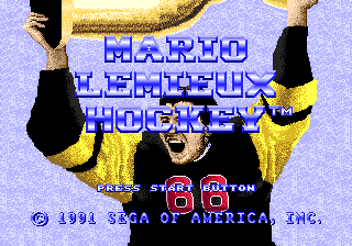 Mario Lemieux Hockey - Mega Drive