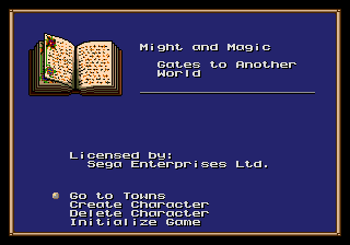 Might And Magic - Gates To Another World - Mega Drive
