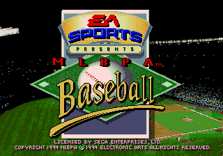 Mlbpa Baseball - Mega Drive