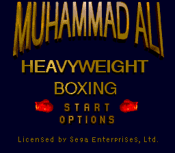 Muhammad Ali Heavyweight Boxing - Mega Drive