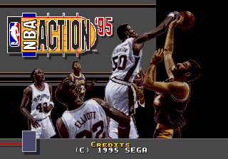 Nba Action '95 Starring David Robinson - Mega Drive