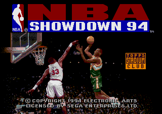 NBA Showdown '94 - Mega Drive