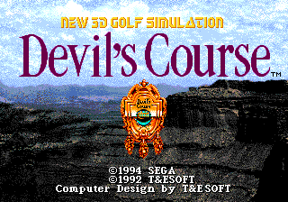 New 3d Golf Simulation - Devil's Course
 - Mega Drive