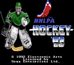 Nhlpa Hockey 93 - Mega Drive