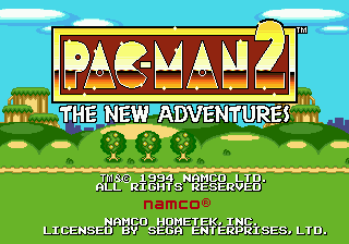 Pac-man 2 - The New Adventures - Mega Drive