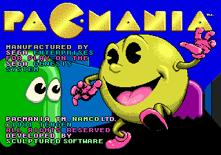 Pac-mania - Mega Drive