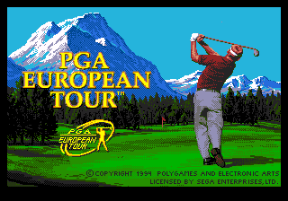 Pga European Tour - Mega Drive