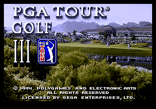 Pga Tour Golf 3 - Mega Drive