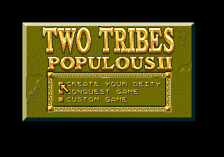 Populous 2 - Two Tribes - Mega Drive