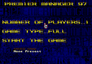 Premier Manager 97 - Mega Drive