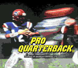 Pro Quarterback - Mega Drive