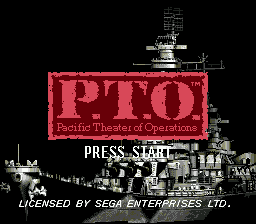 P.T.O. - Pacific Theater of Operations - Mega Drive