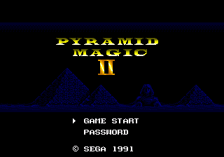Pyramid Magic 2 - Mega Drive
